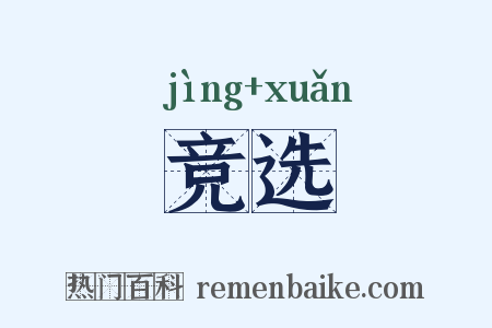 竞选是什么意思的图片